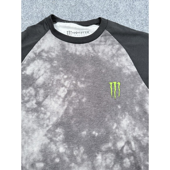 Monster Energy Men's Size XL 3/4 Long Sleeve Baseball Shirt Tie Dye Promo - Picture 1 of 4